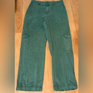 YFB Young Fabulous & Broke Finlay Cargo Pants Green Size Large Wide Leg Pockets